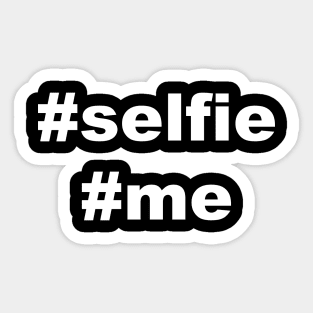 Selfie Me Hashtag Sticker